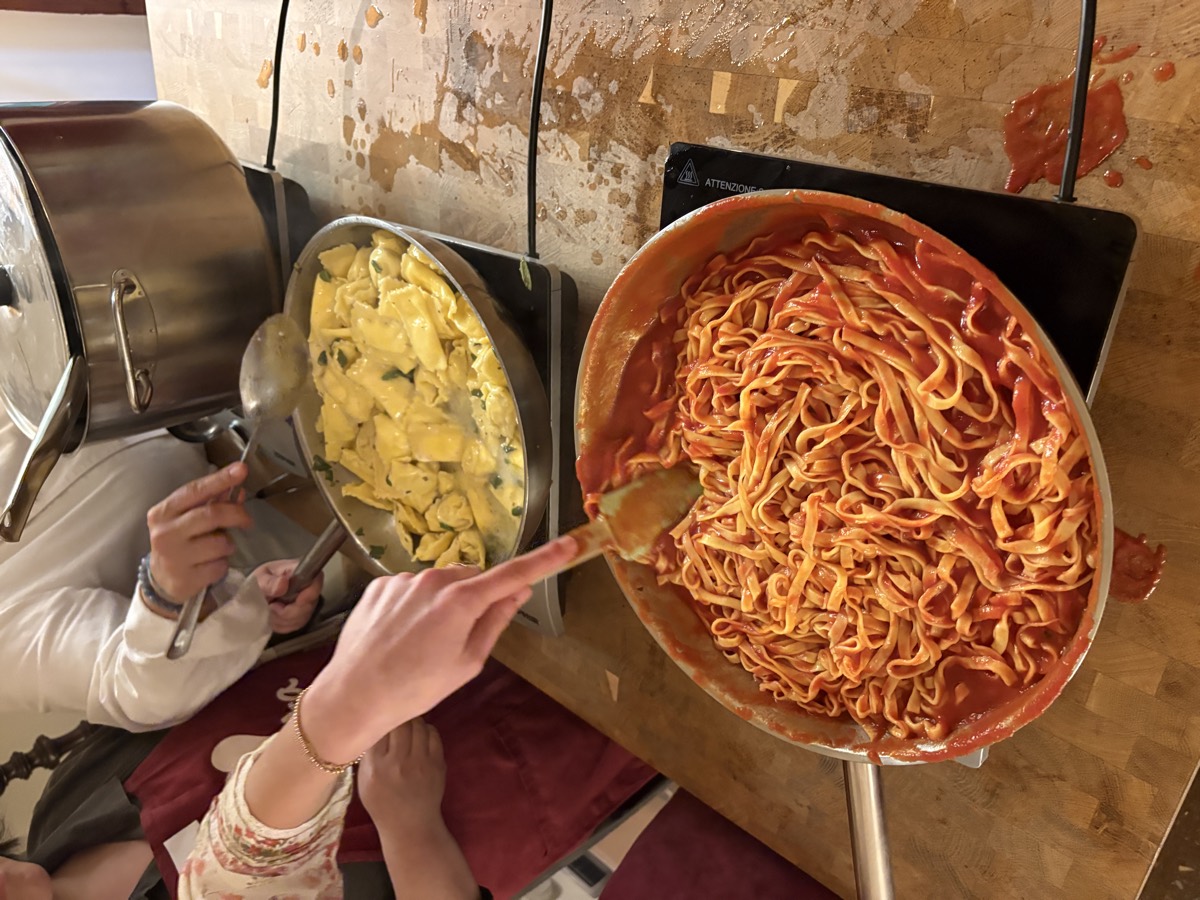 A pasta making class in Florence